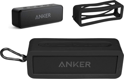 Alltravel Customized Silicone Skin for Anker Soundcore 2, SoundCore 2 12 W Portable Bluetooth Speaker, full protection from shock, shake and drop,...