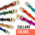 Reflective Rolled Leather Dog Collar for Small Dogs, Adjustable Soft Padded Pet Collar for Small Breed Dogs Puppy (XXS, 7"-9", Teal)...