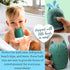 Mold Free Silicone Bath Toys, Baby Bath Toys 6-12 Months, Toddlers 1-3, Non Toxic Infant Bathtub Toy, Water Toys, Pool Toy, Dishwasher Safe (Coral...