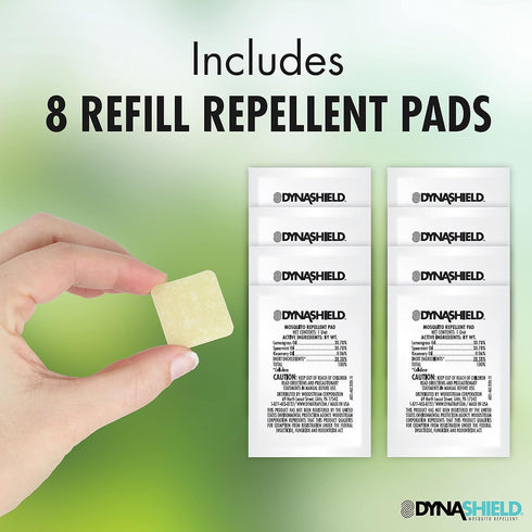 DynaTrap DS1000R8SR DynaShield Repellent 8 Pack, 8 Refill Pads, White...