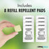 DynaTrap DS1000R8SR DynaShield Repellent 8 Pack, 8 Refill Pads, White...