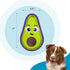 Outward Hound Tough Skinz Durable Squeaky Dog Toy with Two Tough Layers, Avocado, Green, Medium...