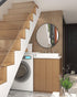 Peel and Stick Wallpaper Wood Slats Wallpaper 17.7"X78.7" Natural Wood Grating Wallpaper Removable Self Adhesive Wallpaper Wood Contact Paper for ...