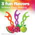 GUM Crayola Twistables Kids Flossers with Fluoride - Designed for Little Hands - Three Fun Fruit Flavors - Easy to Use Kids Floss Picks for Childr...