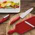 Kyocera Advanced Ceramic Vertical Double Edge Blade Peeler, Red...
