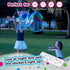 WOWMAZING Giant Bubble Kit: Space - Incl. Wand, 2 Big Bubble Concentrate Pouches and 8 Glow-in-The-Dark Stickers | Outdoor Toy for Kids, Girls | B...