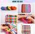 Blulu 288 Pieces Loom Potholder Loops Weaving Loom Loops Weaving Craft Loops with Multiple Colors for DIY Crafts Supplies, Compatible with 7 Inch ...