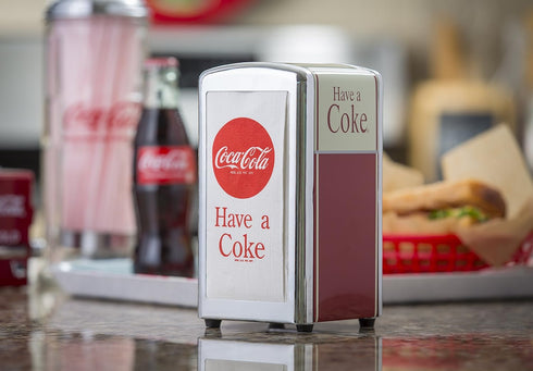 Tablecraft CC380 Coca-Cola Logo Printed Napkins (100 Pack), Red Paper Napkins 13”x13”, Beverage Napkins, Luncheon Napkins, Square Napkins for Rest...