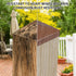 4x4 Post Caps, Fence Post Caps for True/Actual 4" x 4" Wood Posts, Metal Deck Post Caps Galvanized Steel Post Caps Keep Wooden Post from Cracking ...