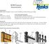 1.5-10-BRZ Slip-on Fence Hooks, Pair, Bronze...