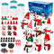 Hophine 12Pack Build a Snowman Kit, Molding Clay Snowman Kit, Christmas DIY Crafts for Kids, Perfect for Winter Holiday Parties, Christmas Stockin...