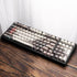 PBT Keycaps - Side Printed Keycap Set, Dye Sublimation Shine Through Custom Keycaps, Cherry Profile 135 Keys Landscape Painting Style Phantom Keyb...