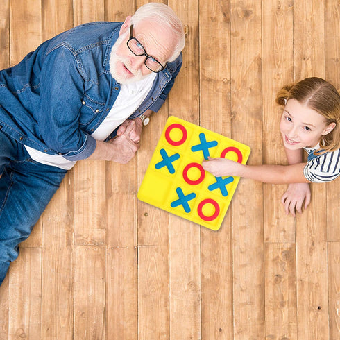 Toe Game Board 2 Boxes Noughts and Crosses Game Kids Toe Game Strategy Board Game for Kids Adult...