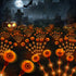 Scary Eyeballs Solar Halloween Lights Outdoor,2PACKS 12LED Halloween Decorations with 3D Floating Scary Eyeballs Magic Lights,Solar Spooky Lights ...