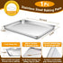 P&P CHEF 10.4 Inch Baking Sheet Pan with Rack Set, Stainless Steel Cookie Sheet Pan Tray with Cooling Rack for Oven Use, Cooking Roasting, Non Tox...