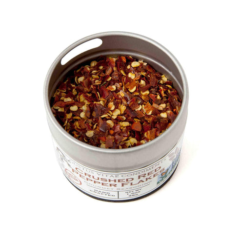 Crushed Red Pepper Flakes | Gourmet Spice | All Natural, Non GMO | Artisanal Seasoning | Handmade, Small Batch | Made in USA | Magnetic Tin | GLP-...