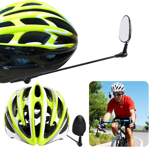 Accmor 2 Pack Bike Helmet Mirror, 360 Degree Adjustable Lightweight Bicycle Cycling Rear View Helmet Mirror for Cycling, Cycling Accessories...