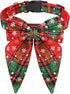 Malier Christmas Dog Collar with Bow tie, Christmas Classic Plaid Dog Collar Soft Durable Holiday Dog Collar for Small Medium Large Dogs Pet Puppy...