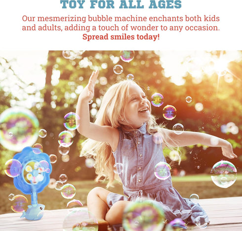 Botabee Cartoon Wind Bubble Wand - Foam Bubble Stick for Kids Party - Unique Spinner Bubble Maker - Indoor and Outdoor Bubble Blaster Fun - Though...