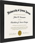 Americanflat 8.5x11 Diploma Frame with Shatter-Resistant Glass - Document Frames with Engineered Wood - Legacy Collection - Certificate Frame for ...