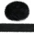2 Inches Wide Christmas Faux Fur Ribbon Trim Fabric Roll for Christmas Tree Decor or Wreath Bows Craft, 3 Yards Long (Black,2 Inch)...