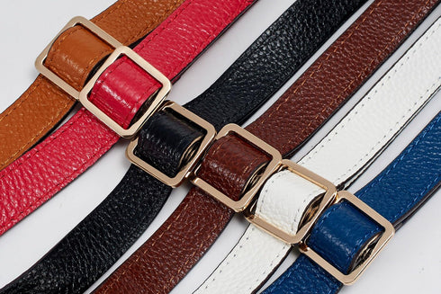 VanEnjoy Full Grain Genuine Leather Adjustable CrossBody Strap Replacement for Bag Purse, 0.7" Wide,26-51" Long...