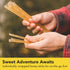 Homestead Honey Native Honey Sticks for Tea - 50-Pack Bulk Packets, Single Serve - Pure Wildflower Honey Straws - Easy-to-Open Honeycomb Stir Stic...