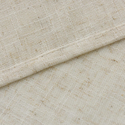 Valea Home Linen Valance for Kitchen Rod Pocket Rustic Farmhouse Crude Window Curtain Valances 18 inch Length for Bathroom Living Room, Natural, 1...