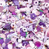 50 Pcs Slime Charms Easter DIY Craft Making Resin Jewery Making Kit, Resin Flatback Slime Beads Making Supplies for DIY Scrapbooking Crafts (Purpl...