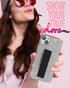 ENCASED Finger Loop Case Designed for iPhone 14 with Strap Grip and Screen Protector (Clear/White Lace Leaf)...