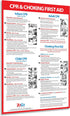 ZOCO – CPR and Choking Poster – Heimlich Maneuver & First Aid Instructions for Infant, Child, Adult – Laminated 12x18 – Restaurant, School Nurse, ...