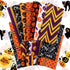 20 Pieces 10 x 10 Inch Halloween Fabric Quilting Bat Pumpkin Skull Print Patchwork Squares Craft Bundle Mixed Pattern Fabric Halloween Theme Decor...