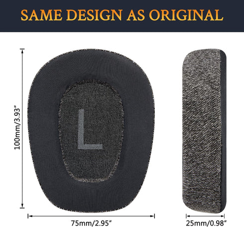 SOULWIT Cooling-Gel Ear Pads Cushions Replacement for Logitech Zone Vibe 100/125, G435 Lightspeed Wireless Headset, Ear Pads Cushions with Comfort...