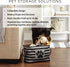 Bone Dry Pet Storage Collection Lattice Paw Print, Small Rectangle, Black...