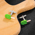 Green Popsicle Cufflinks For Men With Gift Box....