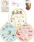 Santune 3 Sets Embroidery kit for Beginners Adults,Learn Over 30 Different Stitches DIY Kits,Including Clear Instructions,Video Tutorials,Stamped ...