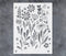 GSS Designs Wildflower Stencil for Painting on Wall Wood Canvas Furniture Reusable Art Flower Stencil for Craft Floral Stencils for Painting 12x16...