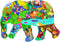 Puzzles for Kids Ages 4-8, 8-10 and Adults - Elephant - 200 Piece Shaped Puzzle Animal Shaped Jigsaw Puzzles Kids Educational Games Toys for Home ...