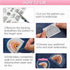 192Pcs Hand Embroidery Patterns, Water Soluble Embroidery Patterns with Pre-Printed 26Letters,Flower,Mushrooms,Butterfly,Puppy,Cat for Hand Sewing...