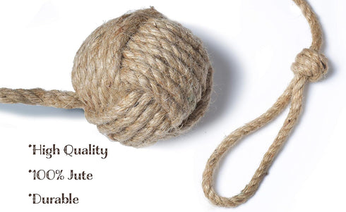 RII Beautiful Curtain Tiebacks, Natural Soft Jute Curtain Rope Pullback, Handmade Rustic Decorative Curtain Holdbacks, Hand Braided Modern Drapery...