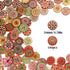 Wooden Buttons 100Pcs Round 2 Holes Old Fashioned Painted Flower for Sewing Crafting Colorful Patterns 0.78in...