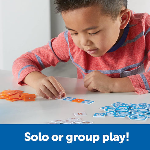 Learning Resources Math Scramble Game,Educational Games for Kids, Math Games for Kids, Early Math Skills, Addition and Subtraction Games, 87 piece...