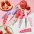4 Pieces Kitchen Knife Set Stainless Steel Blade, Paring knife for Fruit and Vegetable with Matching Covers Colorful Combo Lovely Pink Color Gift ...