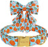 ARING PET Halloween Dog Collar Cotton Cute Pumpkin Dog Collar, Adjustable Blue Pumpkin Pet Collars Boy Puppy Collars with Metal Buckle...