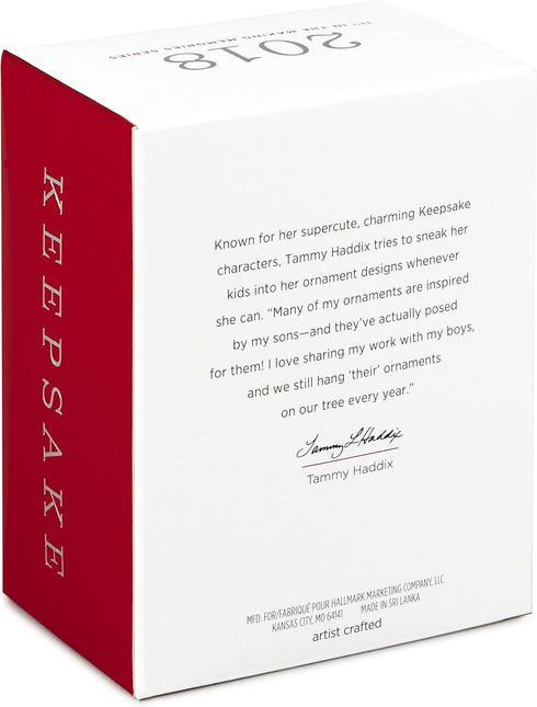 Hallmark 1599QX9523 Christmas Ornament Keepsake 2018 Year Dated Cocoa Cuddles, Making Memories...