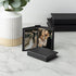 Neil Enterprises Inc. 2.5" x 3.5" Black Leather Self-Stick Photo Album - Holds 10 Photos...
