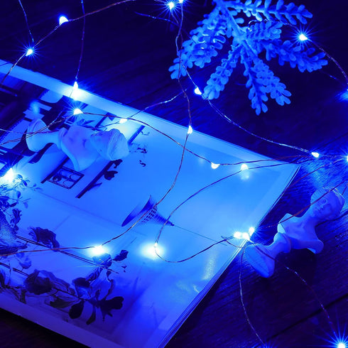 Led Fairy Lights Battery Operated, 1 Pack Mini Battery Powered Copper Wire Starry Fairy Lights for Bedroom, Christmas, Parties, Wedding, Centerpie...