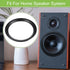 ACROPIX Universal 6.5" Subwoofer Speaker Rings Cover Spacers Speaker Audio Decorative Circle without Mesh Grille ABS Black - Pack of 2......