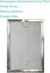 Amazinpure 2-Pack 5230W1A012C wb06x10309 microwave grease filter compatible with GE WB06X10359 WB06X10654 LG 5230W1A012A 5230W1A012B 5230W1A01B Frigidaire 5304464105 5304478913 Kenmore 910457