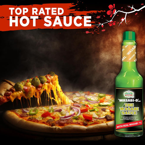 Wasabi-O Hot & Spicy Wasabi Sauce - Real Japanese Sauce - Vegan, Gluten-Free & Organic Wasabi - Mild Heat for Sushi, Seafood, Steak, Dipping - 1 X...